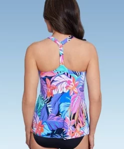 Women's UPF 50 V-Neck Tankini Top - Aqua Green® Multi Tropical Print 21 Women's UPF 50 V-Neck Tankini Top - Aqua Green® Multi Tropical Print -Default Template 7 GUEST 40762bcb 2358 4e00 8cf1 74f89e6b624b