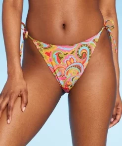 Women's Paisley Print Cheeky High Leg Bikini Bottom - Wild Fable™ Multi -Default Template 7 GUEST 41d6966b 8685 4bc0 900f b52db403e8af 1