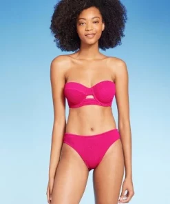 Women's Pucker Textured Hipster Bikini Bottom - Shade & Shore™ Hot Pink -Default Template 7 GUEST 432938f6 c356 468d 913c b7ddd927e4cd