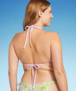 Women's Reversible Triangle Bikini Top - Wild Fable™ Orange Geo Tropical Print -Default Template 7 GUEST 43539b65 e676 475a a037 1dc89a247bc1