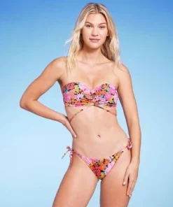 Women's Tunneled Side-Tie Cheeky Bikini Bottom - Shade & Shore™ Lime Green -Default Template 7 GUEST 43a0796c 317c 4a7c b70f a4f7a55f959a