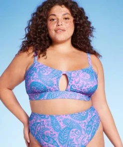 Women's Paisley Print Cut Out Bralette Bikini Top - Wild Fable™ Blue/Pink 29 Women's Paisley Print Cut Out Bralette Bikini Top - Wild Fable™ Blue/Pink -Default Template 7 GUEST 44dfbc32 c2c3 41d0 a211 e54fd12fa6a1 1