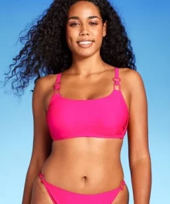 Women's Ring Detail Hidden Underwire Bikini Top - Shade & Shore™ Hot Pink -Default Template 7 GUEST 44ec48ca 3d79 4325 8e9f ed5b07dbfb0f