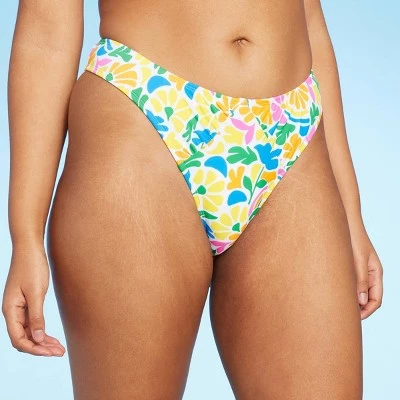 Women's Scoop Front Ultra Cheeky Ultra High Leg Pieced Bikini Bottom - Wild Fable™ Red 5 Women's Scoop Front Ultra Cheeky Ultra High Leg Pieced Bikini Bottom - Wild Fable™ Red - Image 3