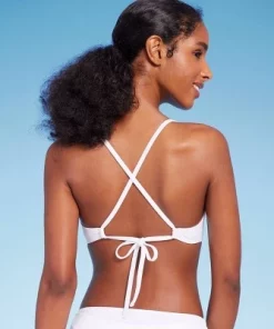 Women's Underwire Ruffle Trim Bikini Top - Shade & Shore™ White -Default Template 7 GUEST 472822be dcaa 48b6 bf71 d5831015f434