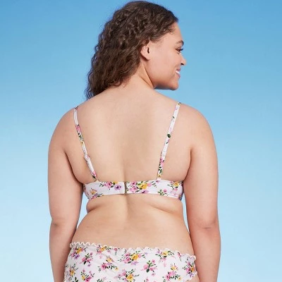 Women's Ruched Underwire Bikini Top - Shade & Shore™ Multi Ditsy Floral Print 6 Women's Ruched Underwire Bikini Top - Shade & Shore™ Multi Ditsy Floral Print - Image 4