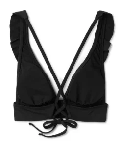 Women's Ruffle V-Neck Longline Triangle Bikini Top - Shade & Shore™ Burgundy 22 Women's Ruffle V-Neck Longline Triangle Bikini Top - Shade & Shore™ Burgundy -Default Template 7 GUEST 4936dd66 fd62 4803 b6eb f7cd42ab49a3