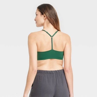 Women's Signature Smooth Scoop Bralette - Auden™ Green 2 Women's Signature Smooth Scoop Bralette - Auden™ Green