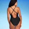 Women's Plunge Hardware Trim Cheeky One Piece Swimsuit - Shade & Shore™ Black -Default Template 7 GUEST 4ab0f070 7b85 498f 893d c3e74c6a4302