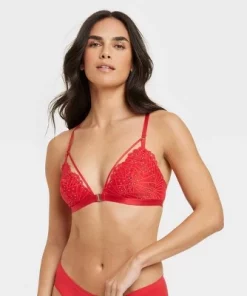 Women's Front-Close Lace Lingerie Bralette - Auden™ Red -Default Template 7 GUEST 4b652bcd 87e5 4800 a795 b86e0427e97b 3