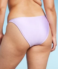 Women's Side Tab High Leg Cheeky Bikini Bottom - Wild Fable™ Shiny Light Purple -Default Template 7 GUEST 4de1aa94 5187 469d a08d f22f0aed7987