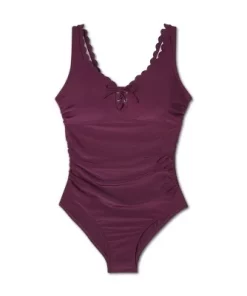 Women's Grommet Scallop Full Coverage One Piece Swimsuit - Kona Sol™ Navy Blue 10 Women's Grommet Scallop Full Coverage One Piece Swimsuit - Kona Sol™ Navy Blue -Default Template 7 GUEST 4ebf51dc d1f4 4651 923e 590e6f169b44