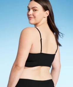 Women's Longline Ribbed Bikini Top - Shade & Shore™ Black 9 Women's Longline Ribbed Bikini Top - Shade & Shore™ Black -Default Template 7 GUEST 4f010f6c 0632 4aa6 b6c7 728d70143eed