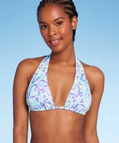 Women's Multiway Bikini Top - Wild Fable™ Blue/green Heart Print -Default Template 7 GUEST 4f5e8e63 63d2 45ae a56f eb08cc0e2494