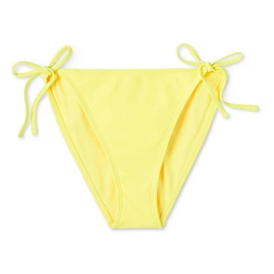 Women's Side-Tie Cheeky Bikini Bottom - Wild Fable™ Yellow 7 Women's Side-Tie Cheeky Bikini Bottom - Wild Fable™ Yellow - Image 5