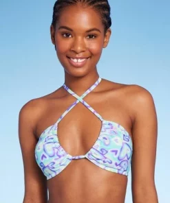 Women's Multiway Bikini Top - Wild Fable™ Blue/green Heart Print -Default Template 7 GUEST 527bbd1b ed11 4217 9848 bfd81bdf290c