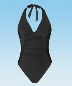 Women's Halter Cross Front One Piece Swimsuit -Cupshe -Default Template 7 GUEST 569fe175 49ff 47e7 921c ff667212e532
