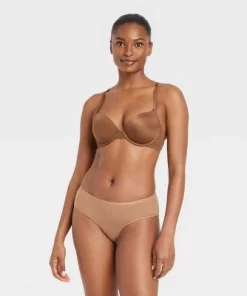 Women's 6pk Hipster Underwear - Auden™ Black/White/Brown