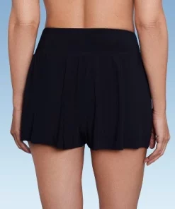 Women's UPF 50 Sport Swim Shorts - Aqua Green® Navy Blue