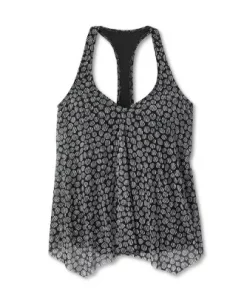 Women's UPF 50 Mesh Overlay Tankini Top - Aqua Green® Black -Default Template 7 GUEST 5b0bb83f b8a3 4911 8413 282b95d670bf