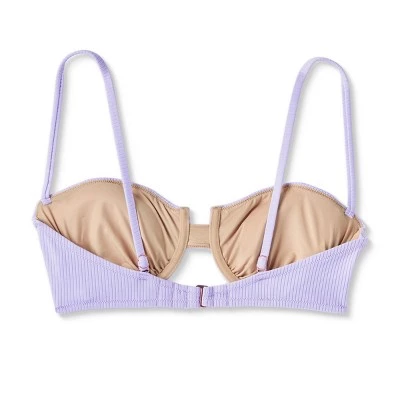 Women's Ribbed Underwire Bikini Top - Shade & Shore™ Green 9 Women's Ribbed Underwire Bikini Top - Shade & Shore™ Green - Image 7