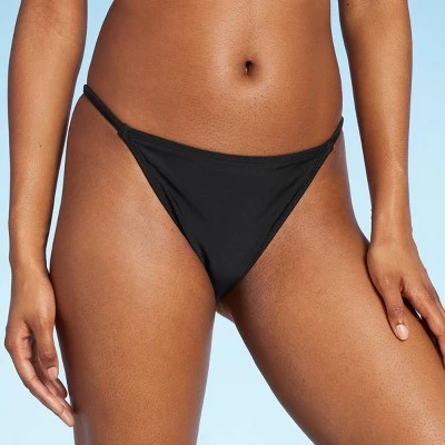 Women's Side Tab Extra Cheeky High Leg Bikini Bottom - Wild Fable™ Black 11 Women's Side Tab Extra Cheeky High Leg Bikini Bottom - Wild Fable™ Black - Image 9