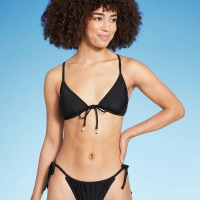 Women's Flower Charm Underwire Bikini Top - Wild Fable™ Green/ivory Leaf Print 5 Women's Flower Charm Underwire Bikini Top - Wild Fable™ Green/ivory Leaf Print - Image 3