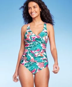 Women's Full Coverage Tummy Control Tropical Print Front Wrap One Piece Swimsuit - Kona Sol™ Multi 17 Women's Full Coverage Tummy Control Tropical Print Front Wrap One Piece Swimsuit - Kona Sol™ Multi -Default Template 7 GUEST 5e945b0b 60c6 4b6e bc1d 03fc6d63438b 4