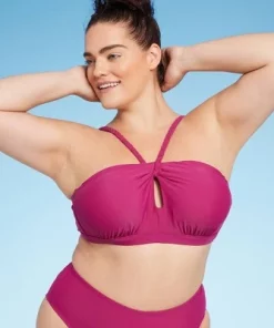 Women's High Neck Keyhole Braided Strap Bikini Top - Shade & Shore™ Purple -Default Template 7 GUEST 5ed176cd 146b 419a 966b 8e5b21dc97bd 4