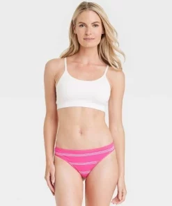 Women's 6pk Fashion Print Thong - Auden™ Multi