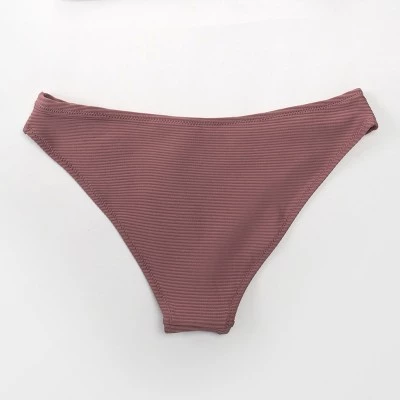 Women's Ribbed Low Waisted Bikini Bottom Swimsuit - Cupshe 4 Women's Ribbed Low Waisted Bikini Bottom Swimsuit - Cupshe - Image 2