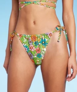 Women's Side-Tie Adjustable Coverage Ultra High Leg Bikini Bottom - Wild Fable™ Floral Print -Default Template 7 GUEST 605a227e 0c6e 4d54 870c 8a311e0b9d9f