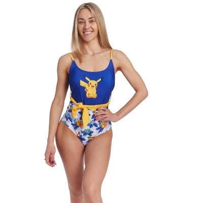 Pokemon Pikachu Women's UPF 50+ One Piece Bathing Suit Adult 11 Pokemon Pikachu Women's UPF 50+ One Piece Bathing Suit Adult - Image 9