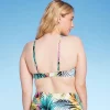 Women's Tie Detail Underwire Bikini Top - Shade & Shore™ Multi Palm Print
