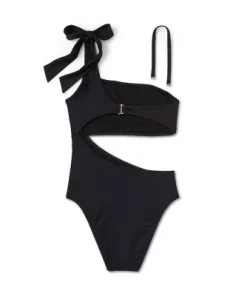 Women's One Shoulder Bow Cut Out One Piece Swimsuit - Shade & Shore™ Off-white -Default Template 7 GUEST 641c5d82 12d5 4a08 b811 5e17c8c84dbb