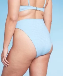 Women's Ribbed High Leg Cheeky High Waist Bikini Bottom - Wild Fable™ Peach -Default Template 7 GUEST 66468f22 365e 4f96 86d3 4b4e9cd4f484