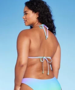 Women's Triangle Bikini Top with Shell Charm - Wild Fable™ Blue/green Ombre Print -Default Template 7 GUEST 678982d3 8a26 4610 8c5d a657994a90de