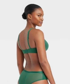 Women's Bliss Lightly Lined Wirefree Bra - Auden™ Green