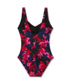 Women's UPF 50 Cinch-Front One Piece Swimsuit - Aqua Green® Multi Floral Print -Default Template 7 GUEST 6a4698dd de19 4677 a8fd 215c876e0bf7