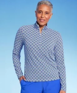 Lands' End Women's UPF 50 Geo Print Long Sleeve Quarter Zip Rash Guard - Blue 17 Lands' End Women's UPF 50 Geo Print Long Sleeve Quarter Zip Rash Guard - Blue -Default Template 7 GUEST 6a73a05e f108 4cbe b845 d7511c99f1f1 4
