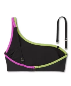 Women's Contrast Binding One Shoulder Bralette Bikini Top - Shade & Shore™ Black -Default Template 7 GUEST 6bc4d348 df1e 419a a43d e324020d6ef2