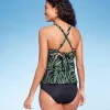 Women's Animal Print High Neck Tankini Top - Kona Sol™ Dark Green -Default Template 7 GUEST 6bcec718 7de7 467f 939b 605cc948b702