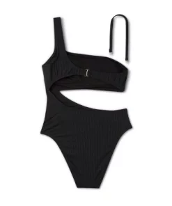 Women's Ribbed One Shoulder Cut Out One Piece Swimsuit - Shade & Shore™ Black 13 Women's Ribbed One Shoulder Cut Out One Piece Swimsuit - Shade & Shore™ Black -Default Template 7 GUEST 6c5196a6 5939 492b 814d 4dfe9f95c190