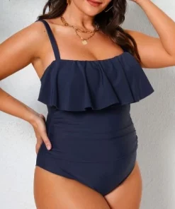 Women's Plus Size Ruffled One Piece Swimsuit - Cupshe