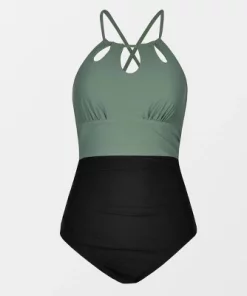 Women's Cutout High Neck Tummy Control One Piece Swimsuit - Cupshe -Default Template 7 GUEST 6fc602af a32a 4898 a7d1 c098b379d89b