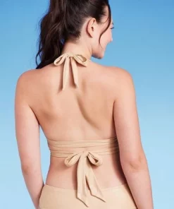 Women's Longline Wrap Front Bralette Bikini Top - Wild Fable™ Gold -Default Template 7 GUEST 70fdb681 dfdc 4007 8186 efa1480352f7