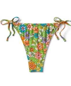 Women's Side-Tie Adjustable Coverage Ultra High Leg Bikini Bottom - Wild Fable™ Floral Print -Default Template 7 GUEST 7199a5c5 a02c 4736 b574 9a45d121944f