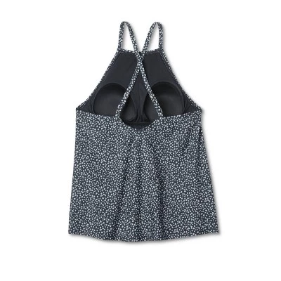 Women's High Neck Tankini Top - Kona Sol™ Black 7 Women's High Neck Tankini Top - Kona Sol™ Black - Image 5