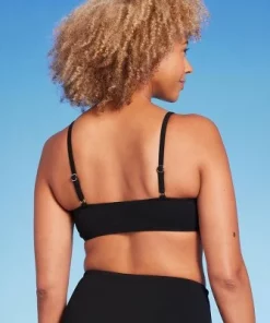 Women's Shaping Bralette Bikini Top - Shade & Shore™ Black
