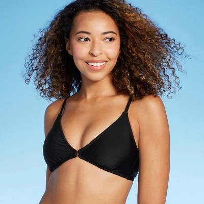 Women's Center Front Ring Triangle Bikini Top - Shade & Shore™ Purple 4 Women's Center Front Ring Triangle Bikini Top - Shade & Shore™ Purple - Image 2